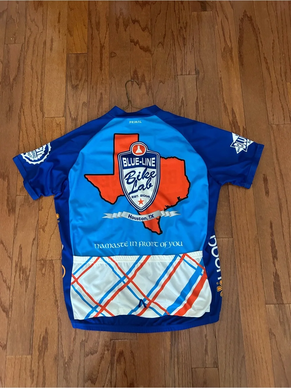 Primal Blue Line Bike Lab Houston Cycling Jersey XL